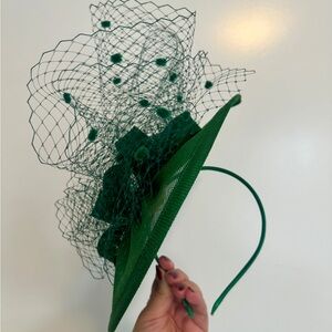 Green Fascinator Derby Hat